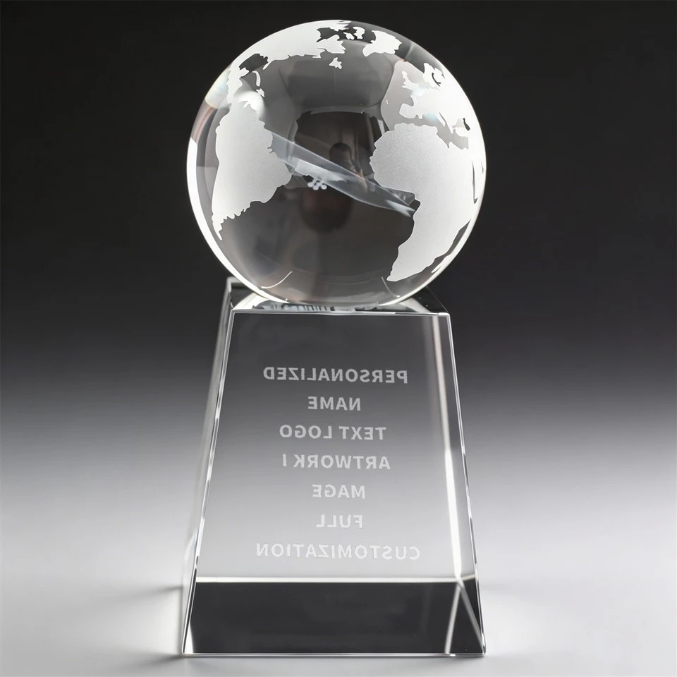 Custom Engraved World Globe Achievement Trophy price